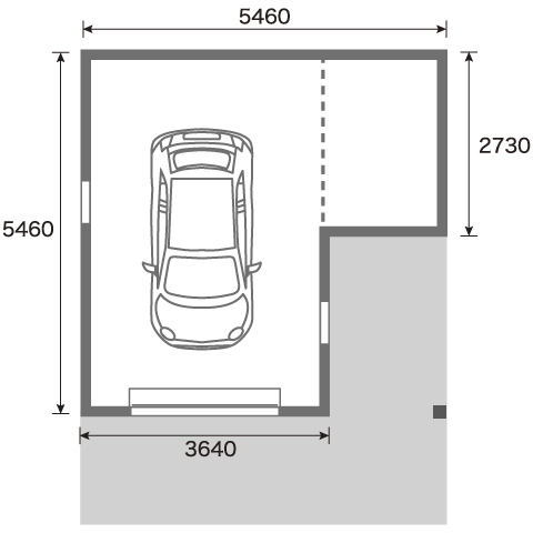 ガレージ＆小部屋
