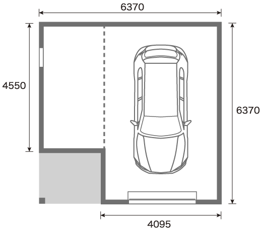 ガレージ＆小部屋